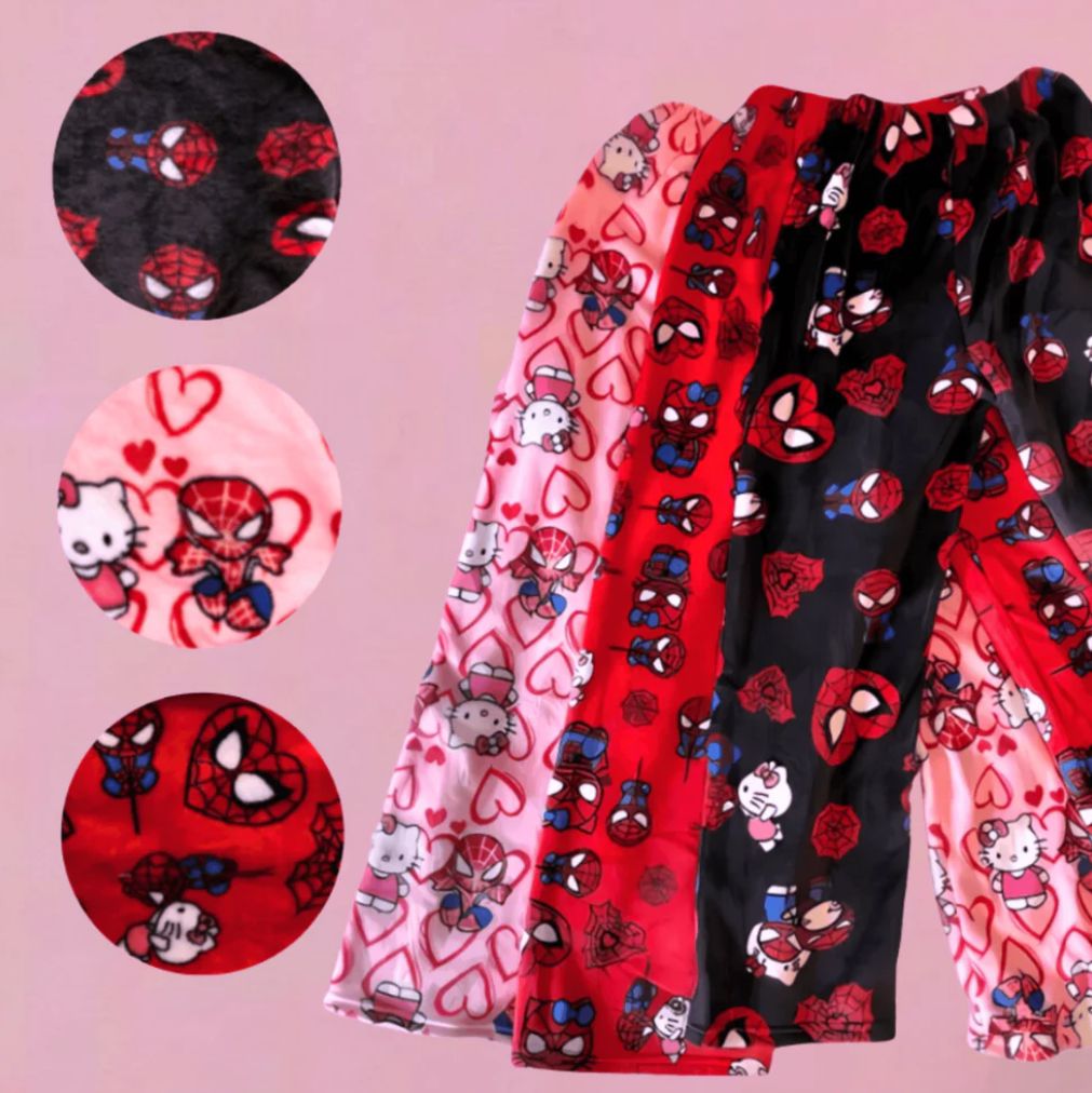 Hello Kitty x Spiderman Pajama Pants